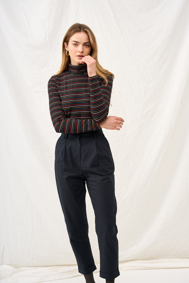 Ramona navy pants front