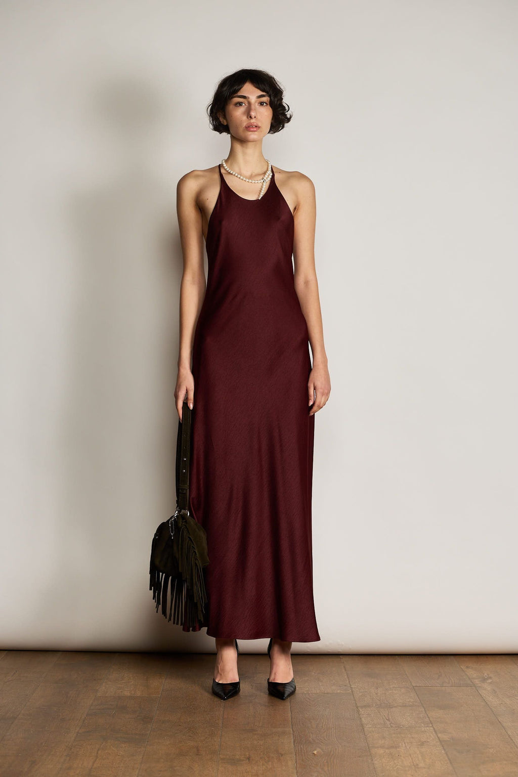 Fringe Bag Brown Suede