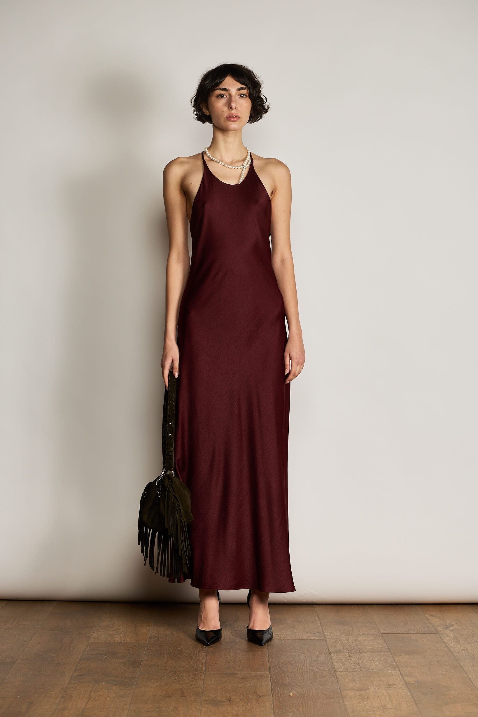 Fringe Bag Brown Suede