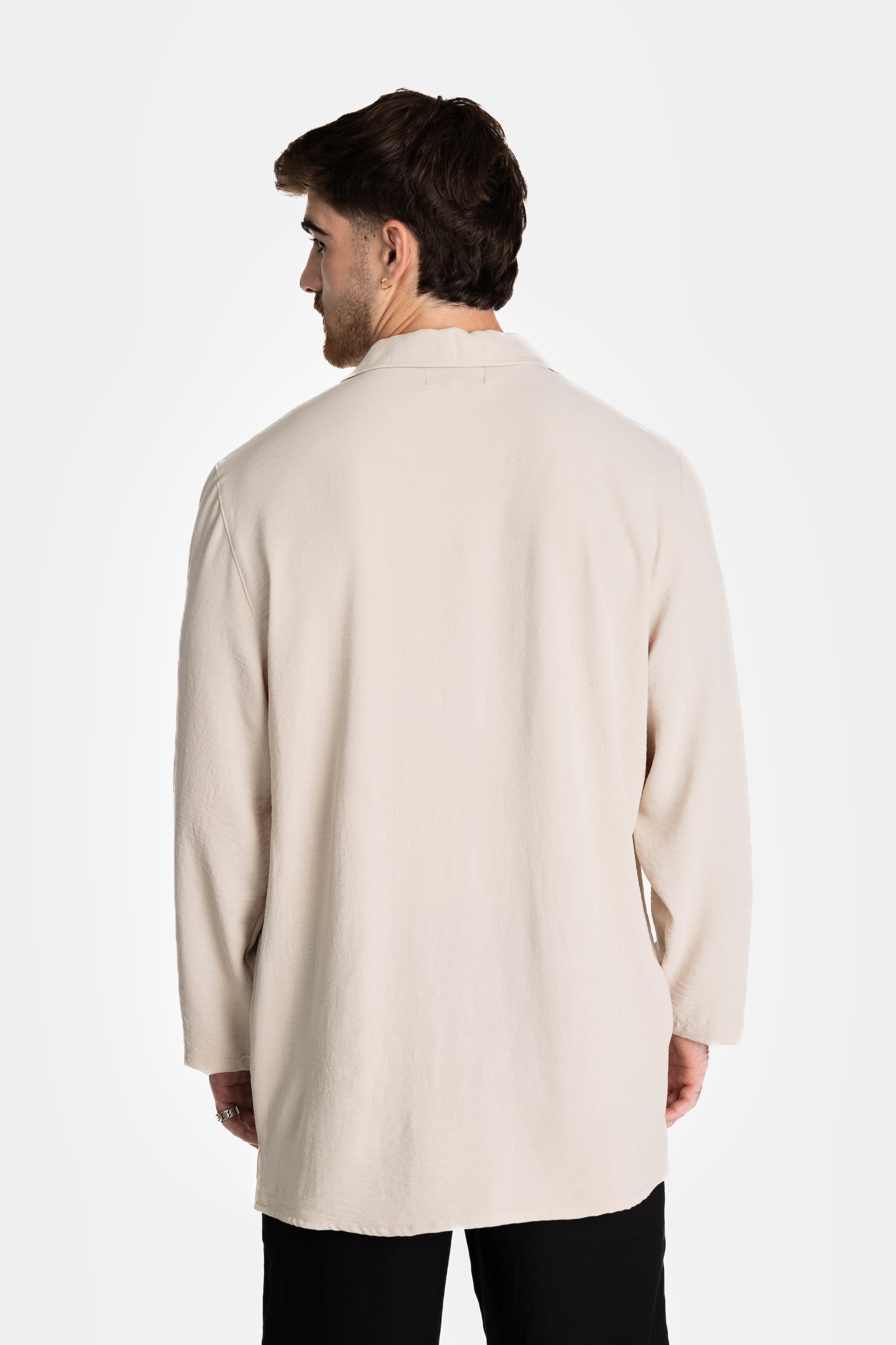 Cream Long Sleeve Shirt