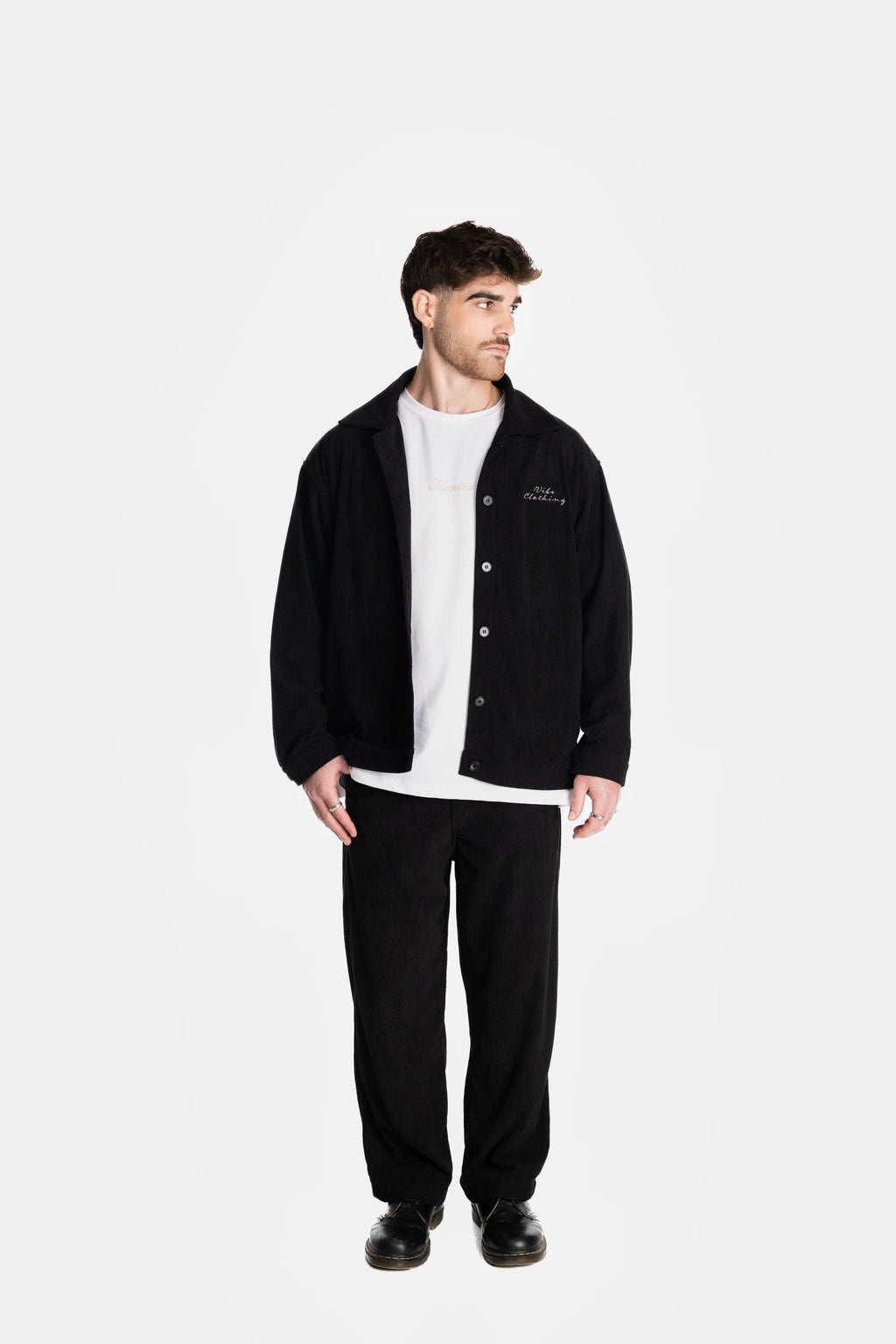 Black Wide Leg Corduroy Pants