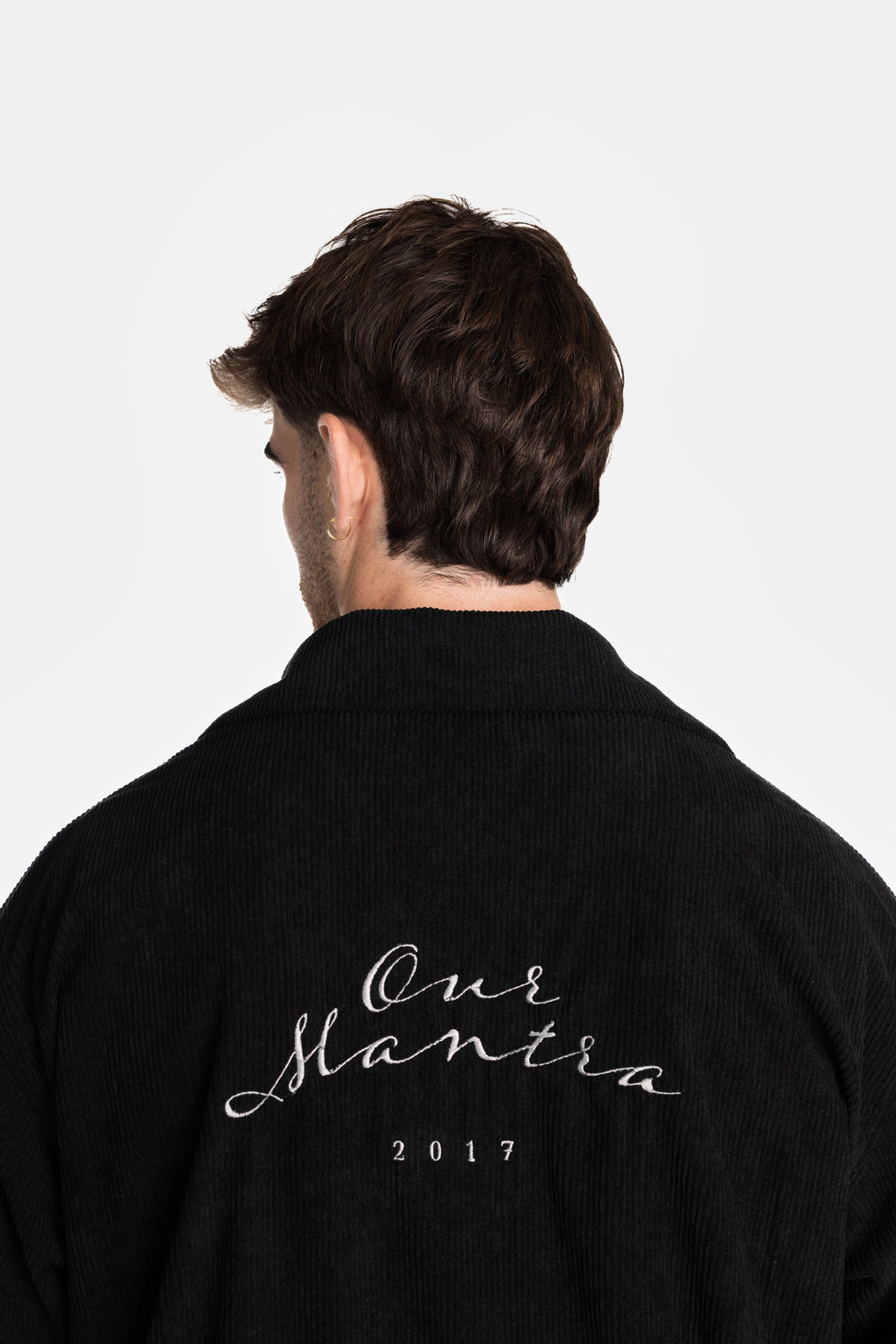 Black Loose Corduroy Jacket
