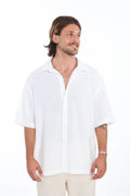 White Linen Oversized Shirt