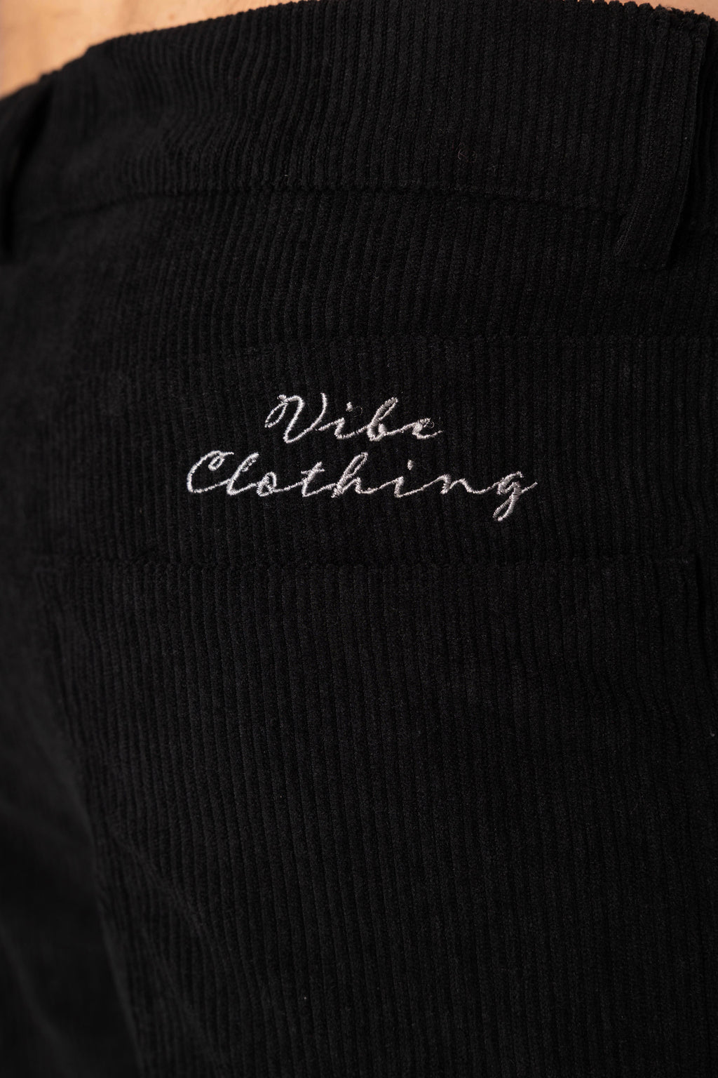 Black Wide Leg Corduroy Pants