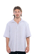 Grey Linen Oversized Shirt