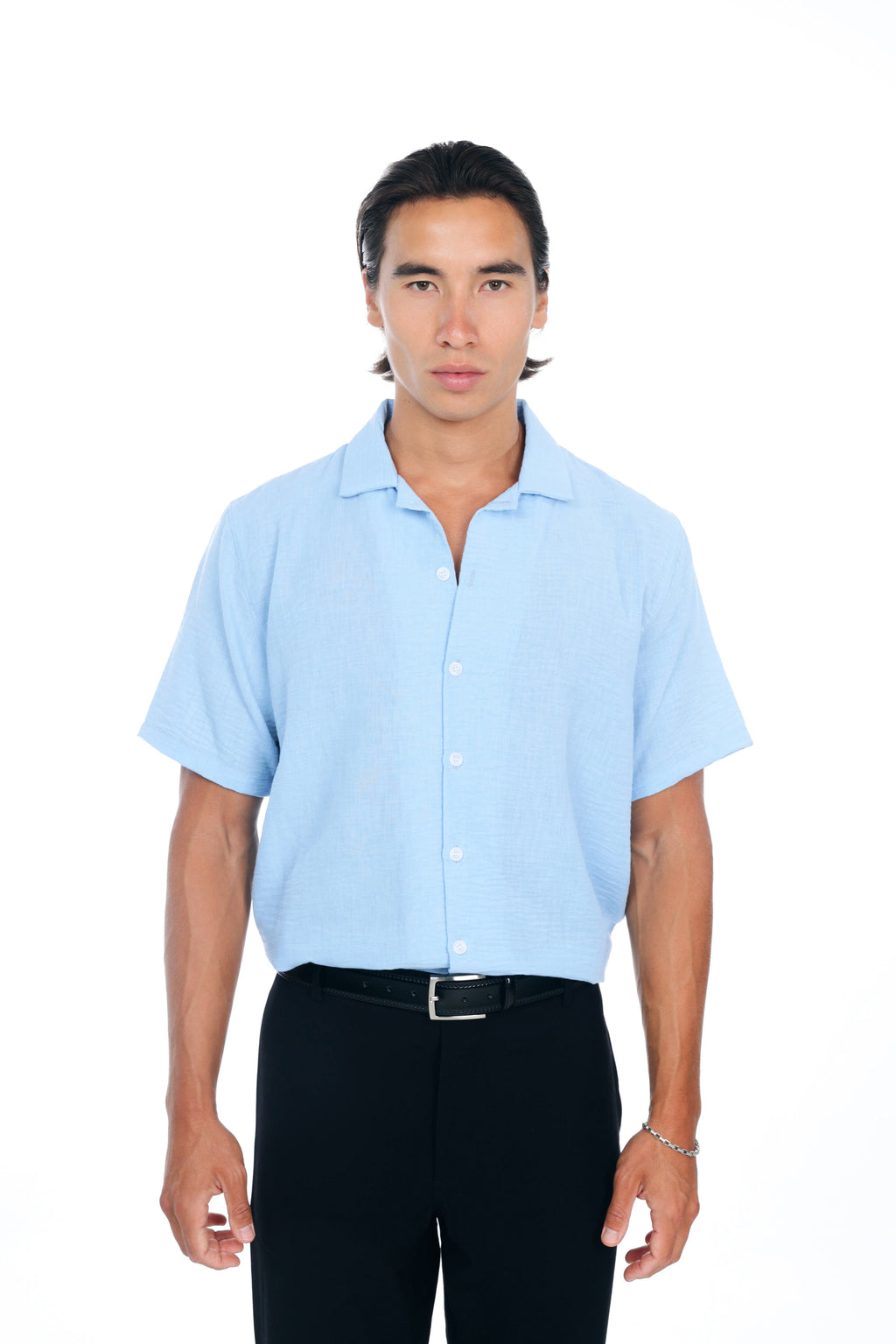 Blue Linen Shirt