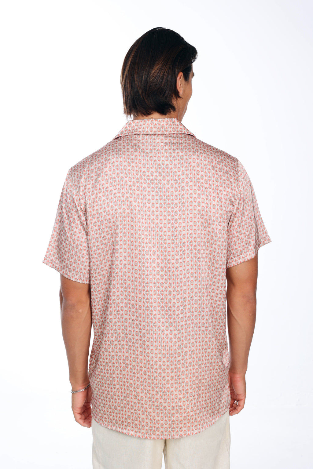 Orange Printed Shirt