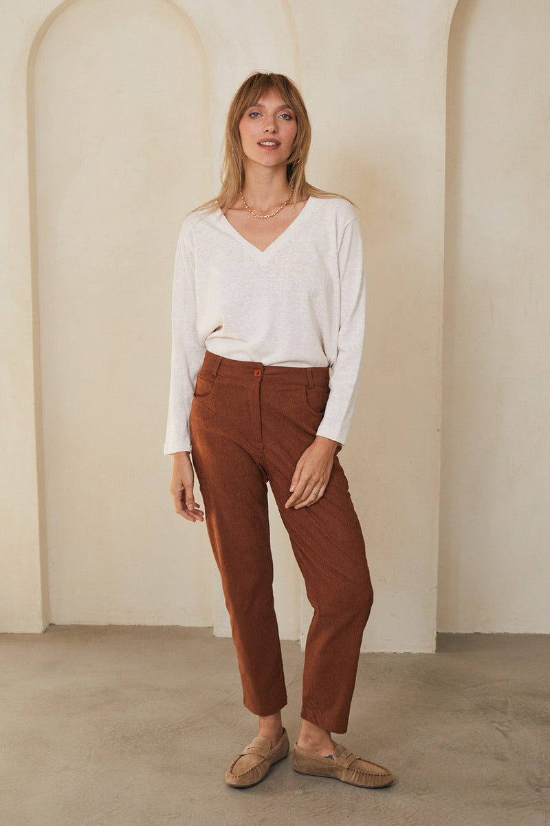 Rita ginger corduroy pants