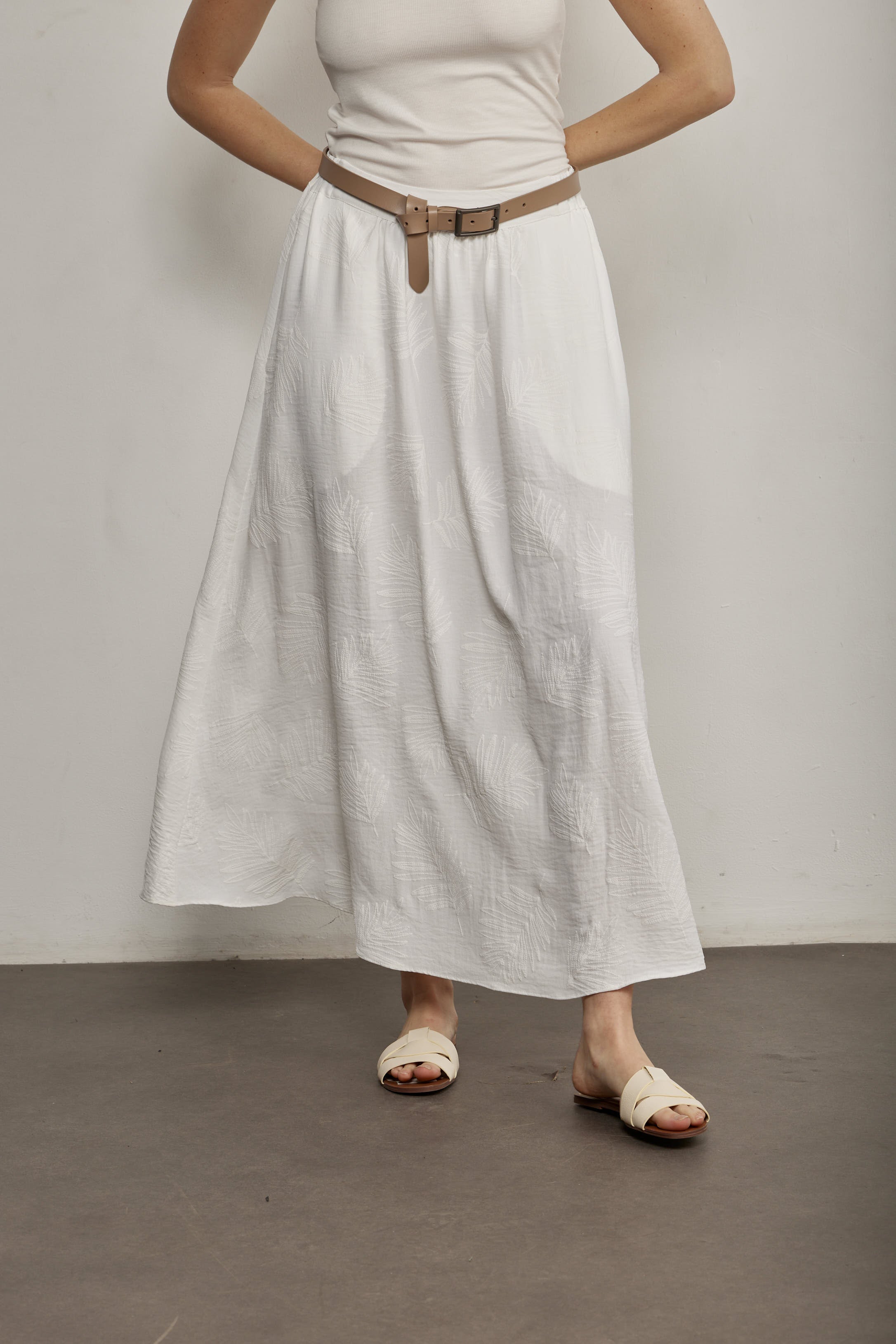 Estelle Skirt White detail