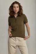 Polynesia Polo Top Olive