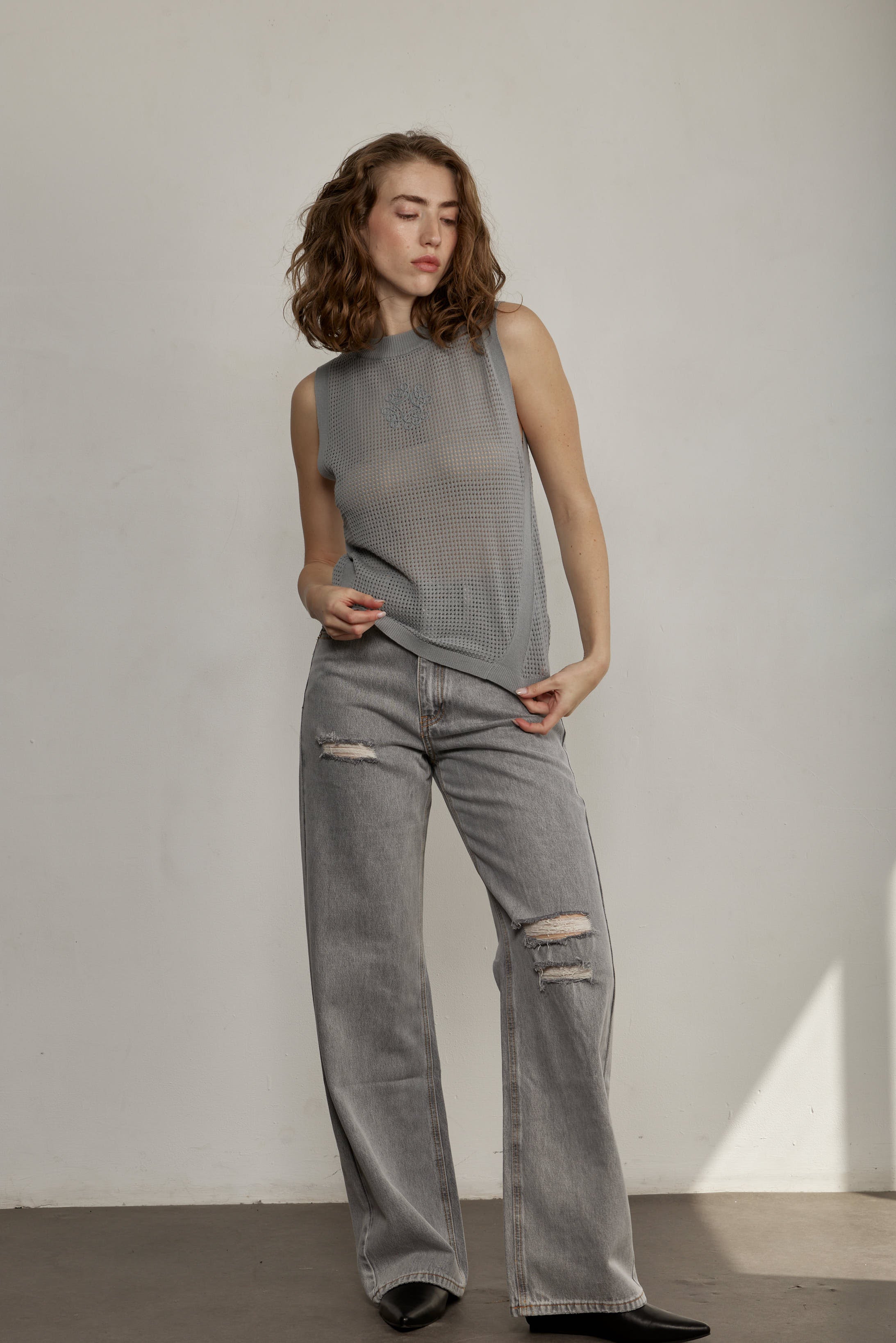 Madison Jeans Light Grey