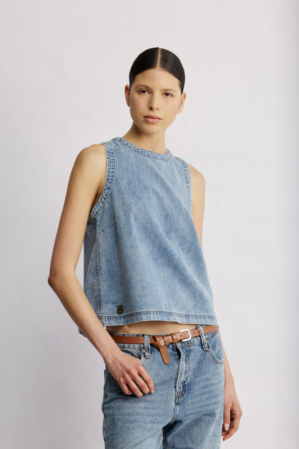 Brooklyn Top Sky Blue back