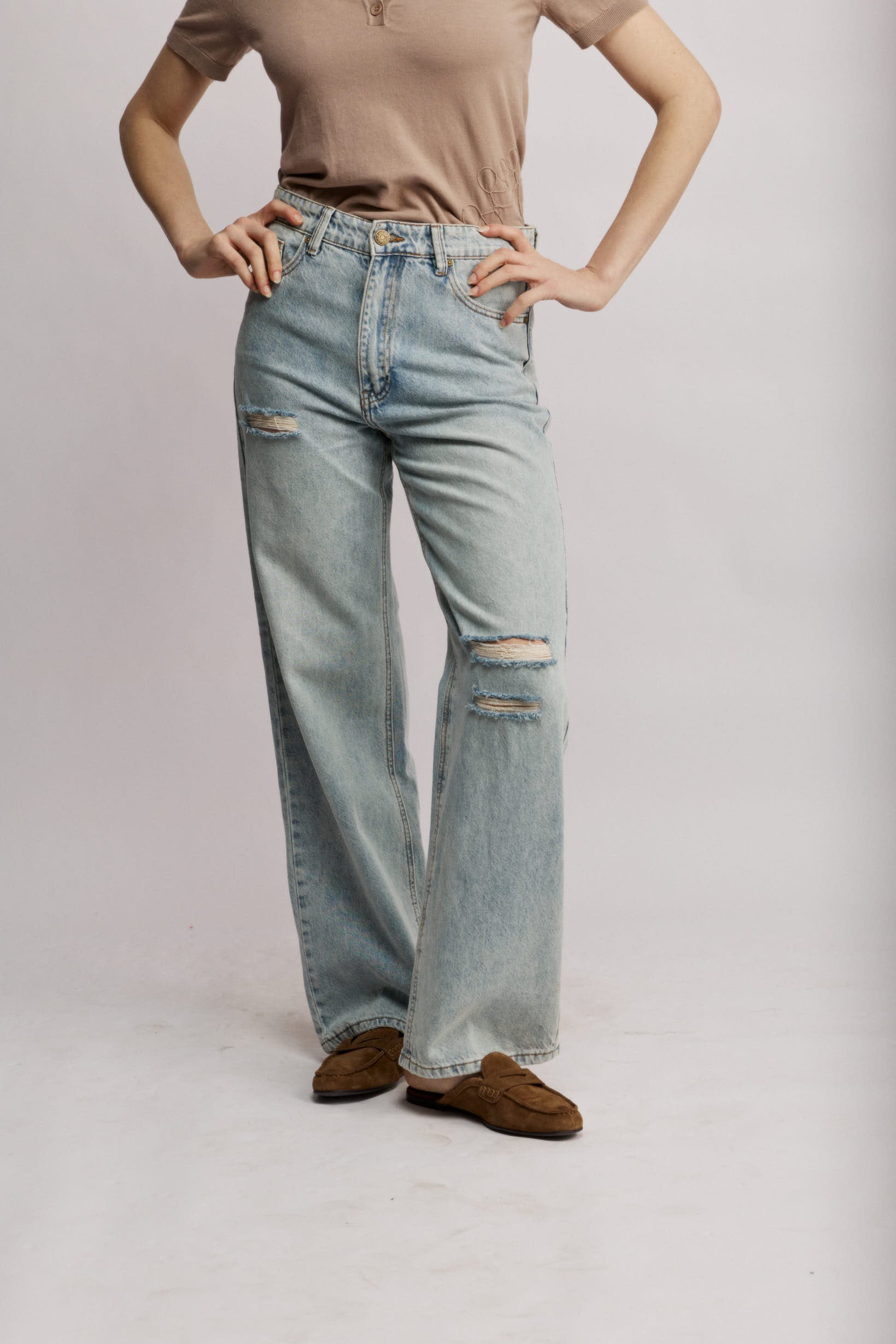 Madison Jeans Sky Blue detail