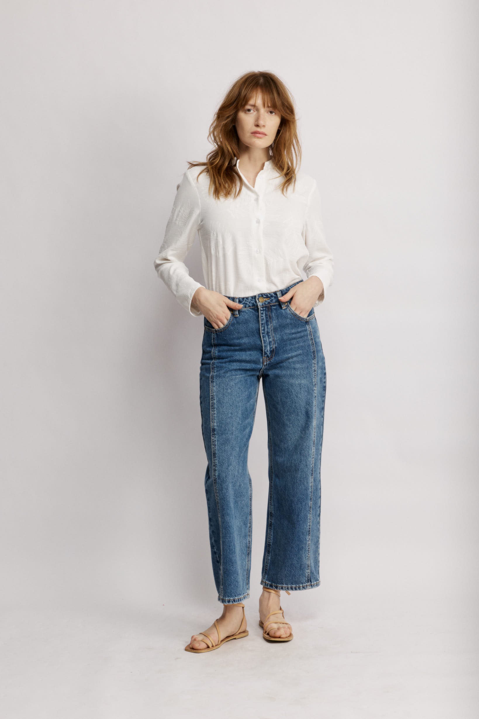 Madison Ankle Jeans Blue detail
