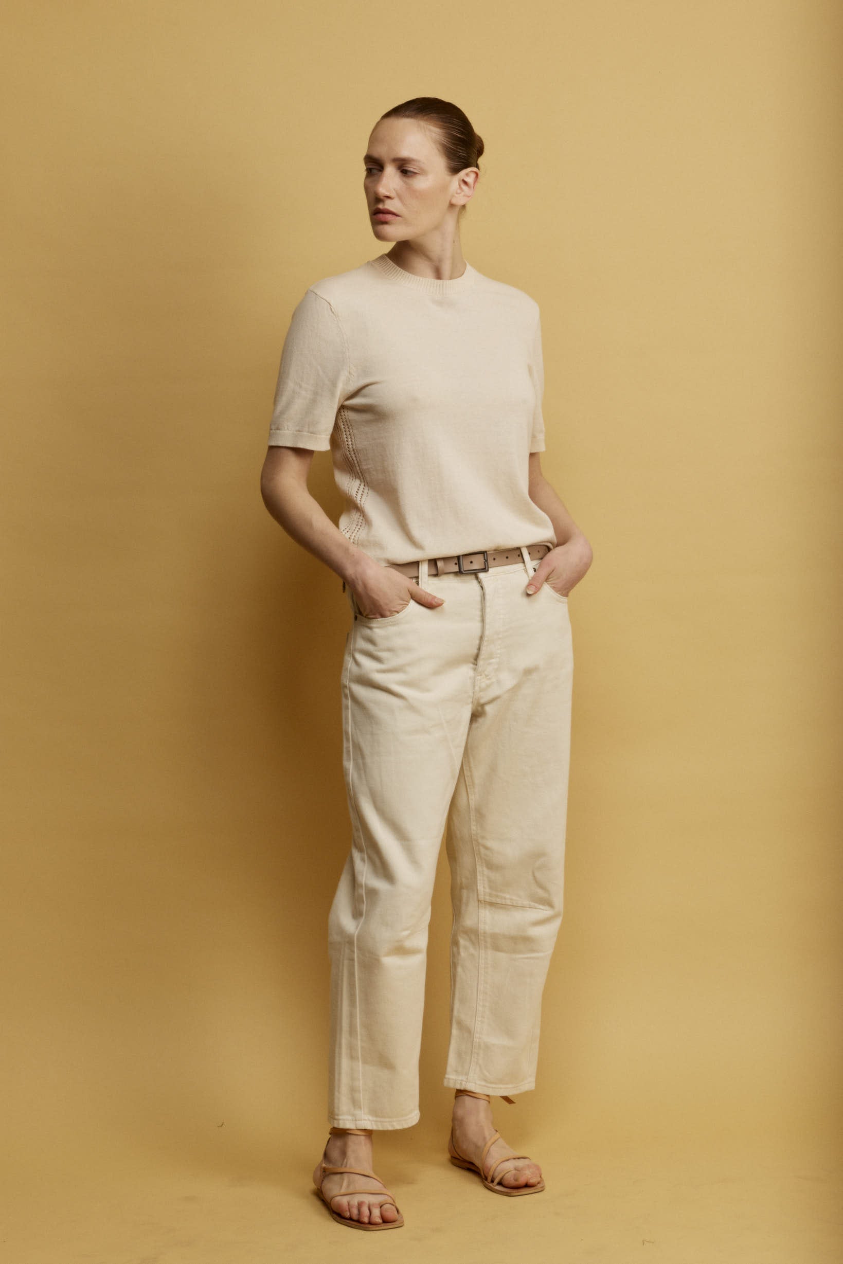 Yellowstone Jeans Beige detail