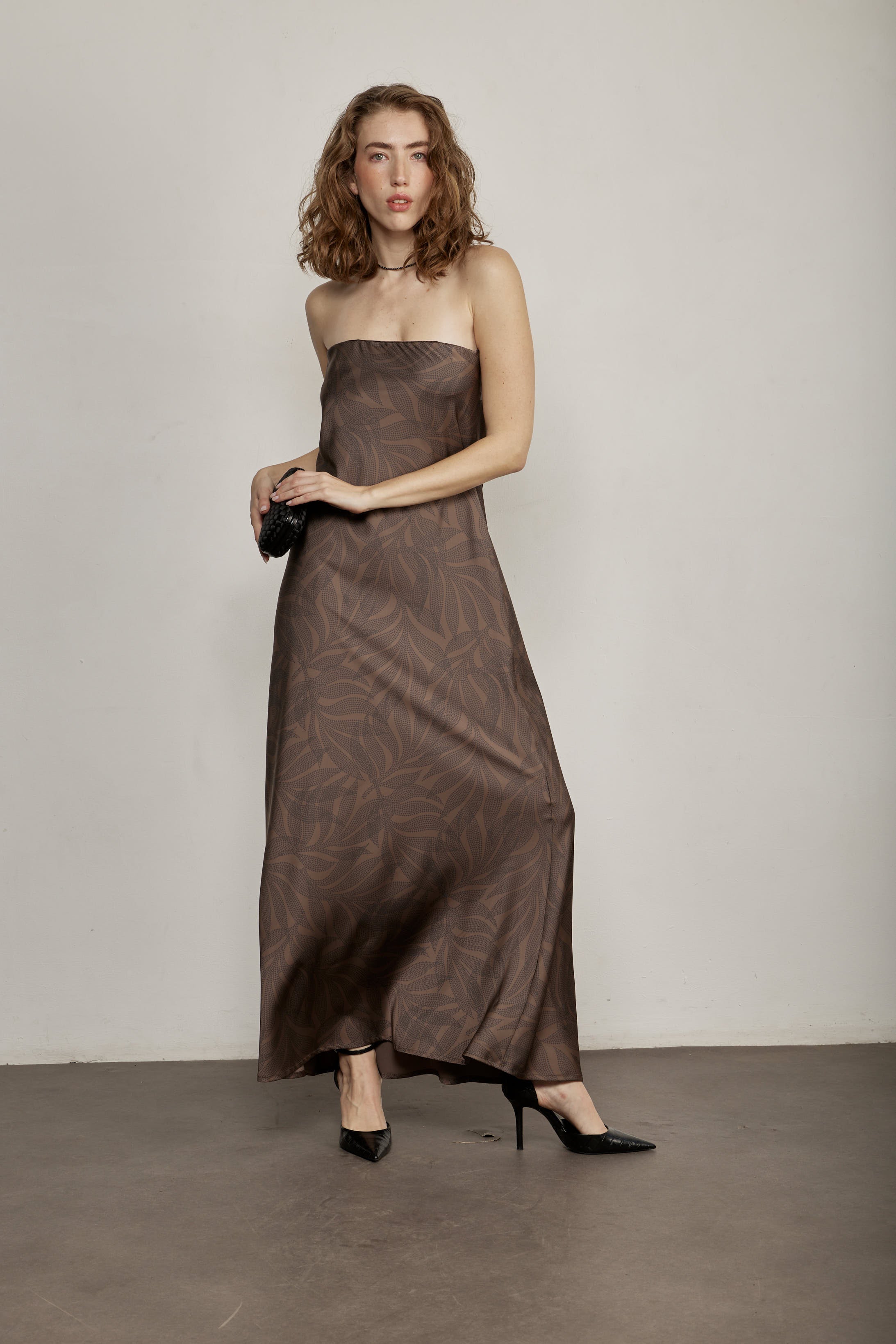 Nell Dress Brown detail