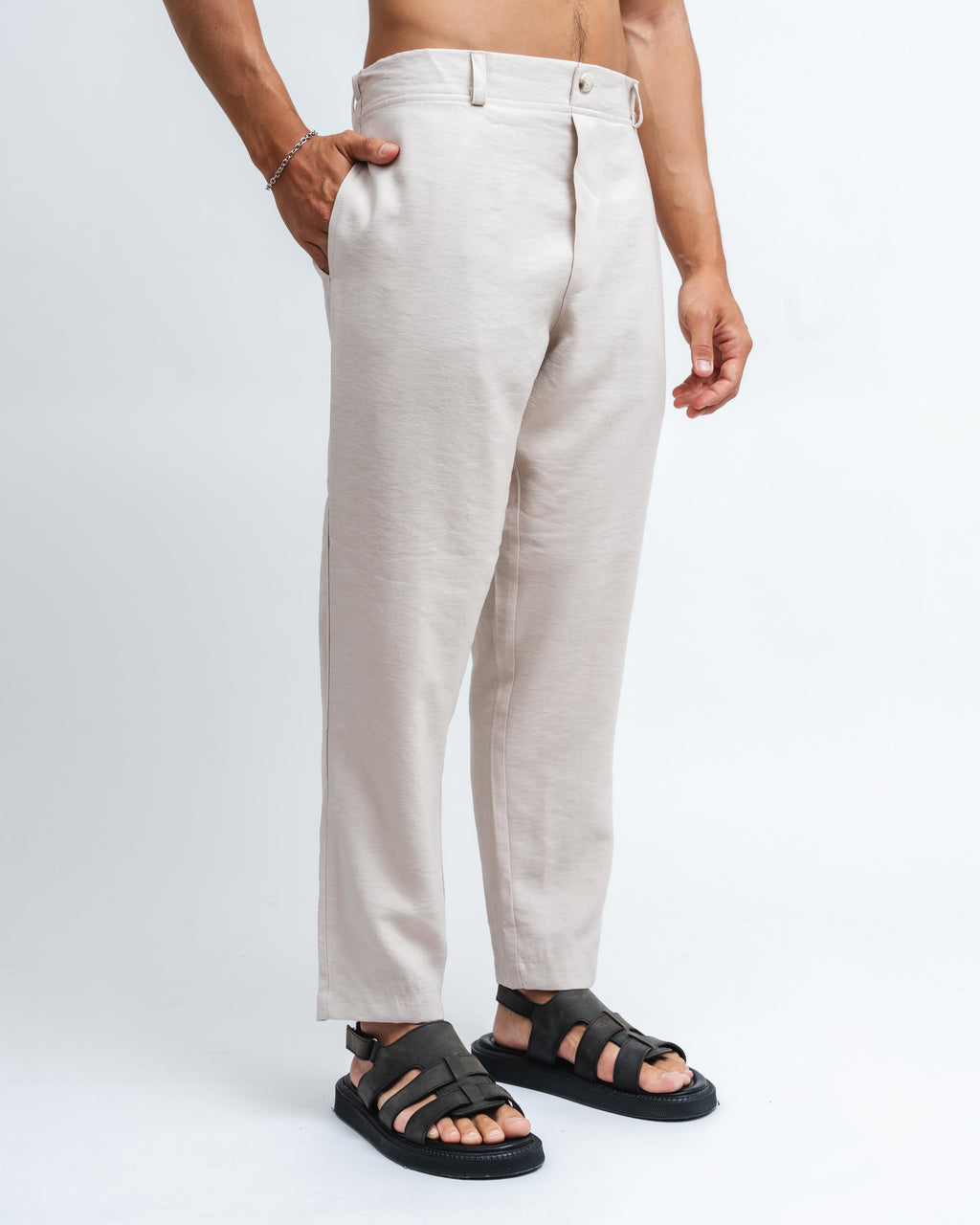 Cream Slim Fit
