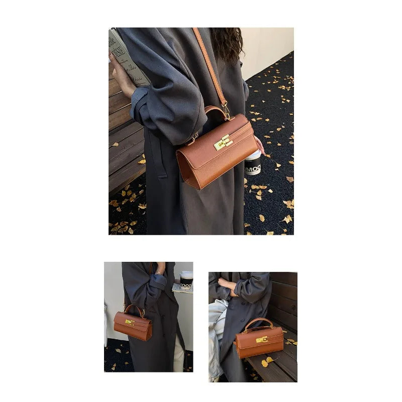 Women's new handbag, small square bag, elegant personality, high-end sense, single shoulder crossbody bag