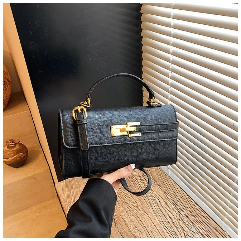 Women's new handbag, small square bag, elegant personality, high-end sense, single shoulder crossbody bag