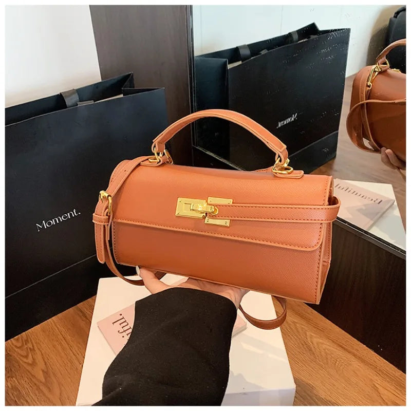 Women's new handbag, small square bag, elegant personality, high-end sense, single shoulder crossbody bag