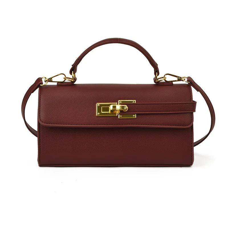 Women's new handbag, small square bag, elegant personality, high-end sense, single shoulder crossbody bag