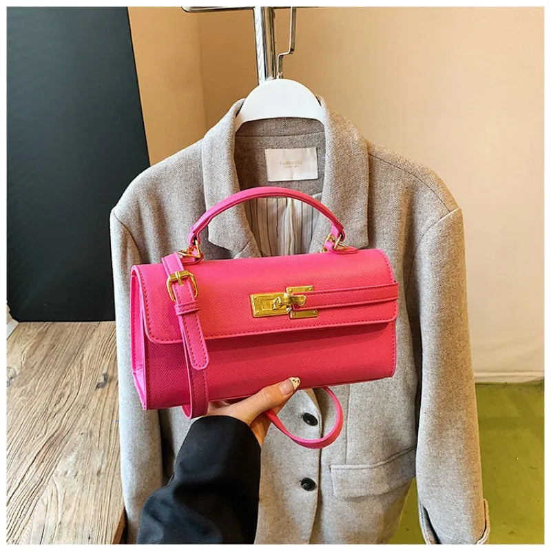 Women's new handbag, small square bag, elegant personality, high-end sense, single shoulder crossbody bag