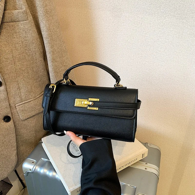 Women's new handbag, small square bag, elegant personality, high-end sense, single shoulder crossbody bag