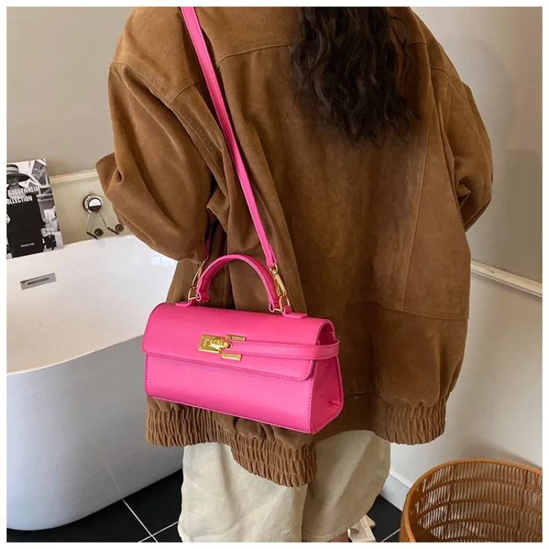 Women's new handbag, small square bag, elegant personality, high-end sense, single shoulder crossbody bag