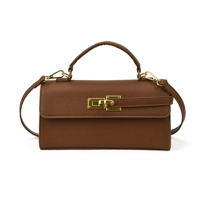 Women's new handbag, small square bag, elegant personality, high-end sense, single shoulder crossbody bag