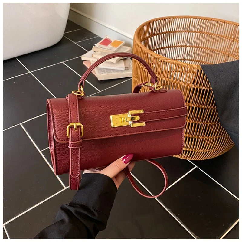 Women's new handbag, small square bag, elegant personality, high-end sense, single shoulder crossbody bag