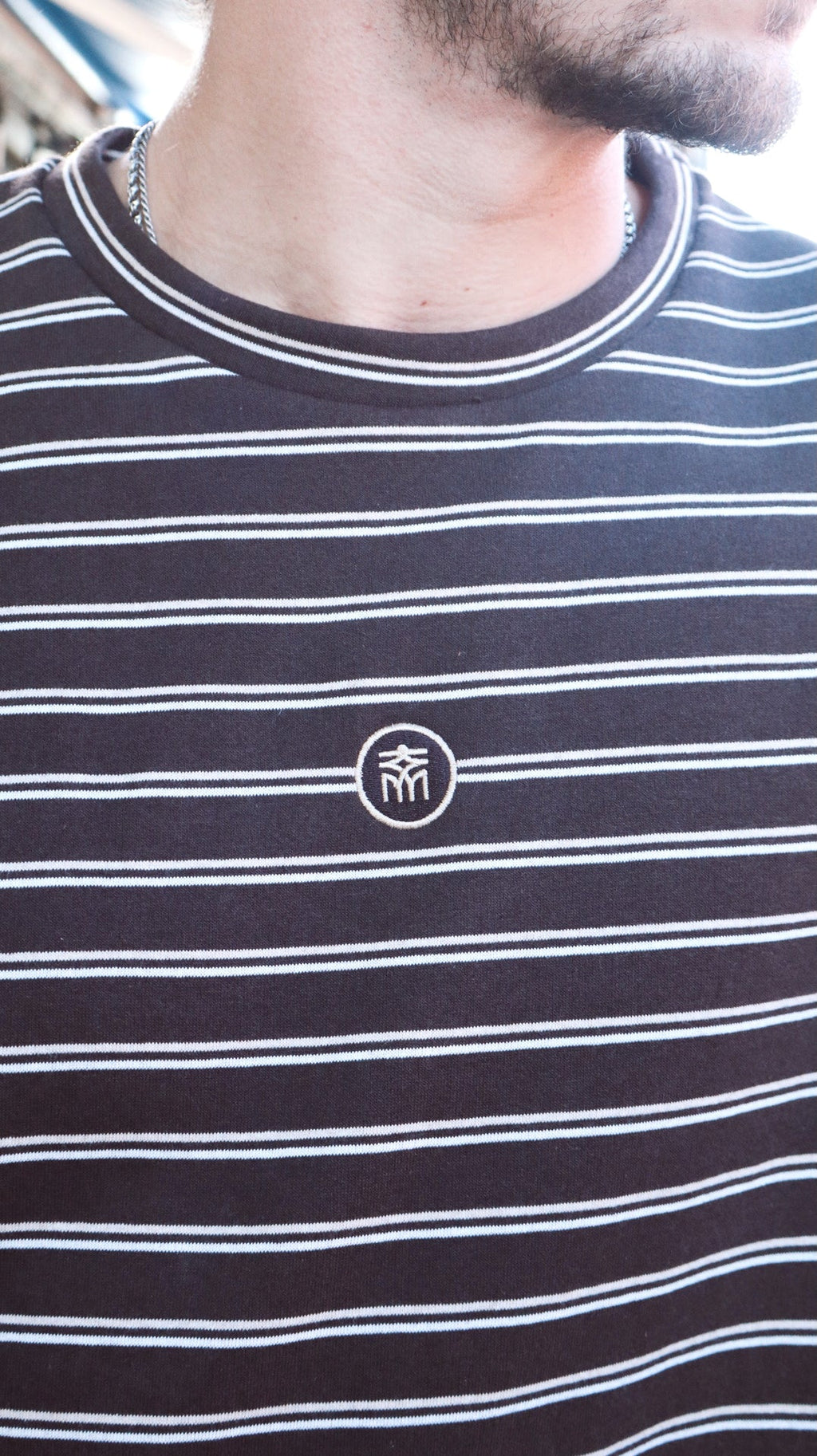 Brown Stripe Oversize T