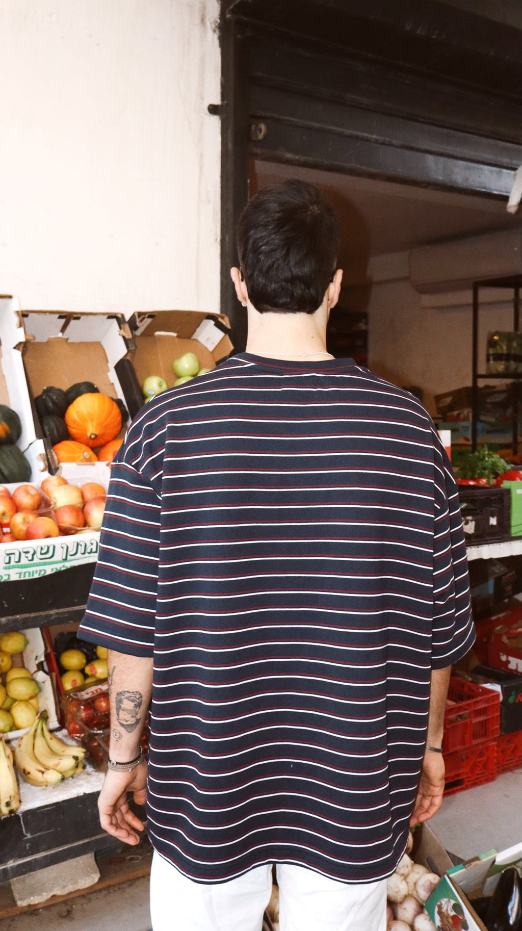 Navy Stripe Oversize T