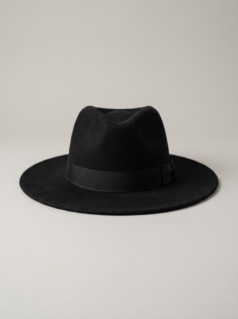 Black Wide-Brim Fedora