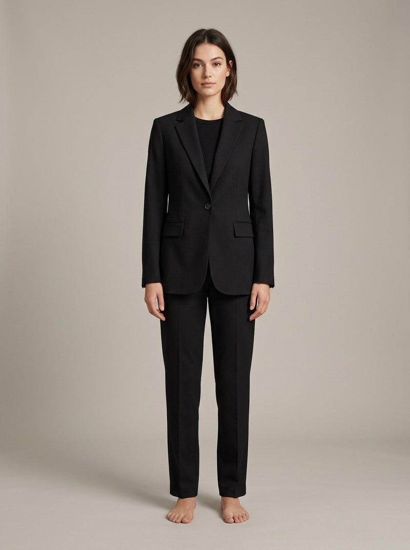 Black Tailored Trouser Suit