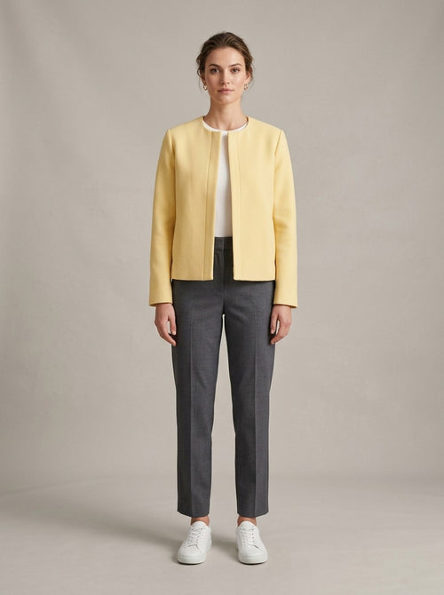 Butter Collarless Jacket