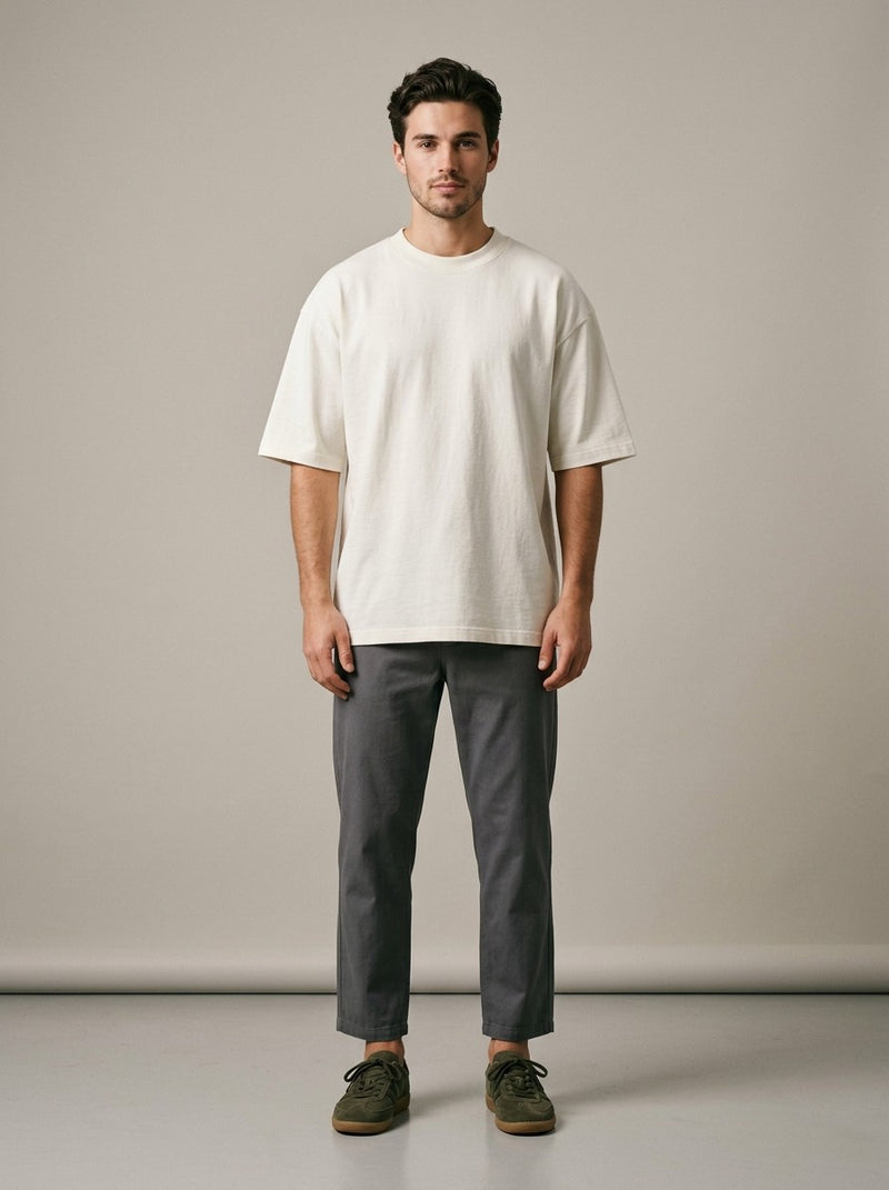Cloud White Oversized Tee