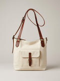 Cream Canvas Shoulder Bag