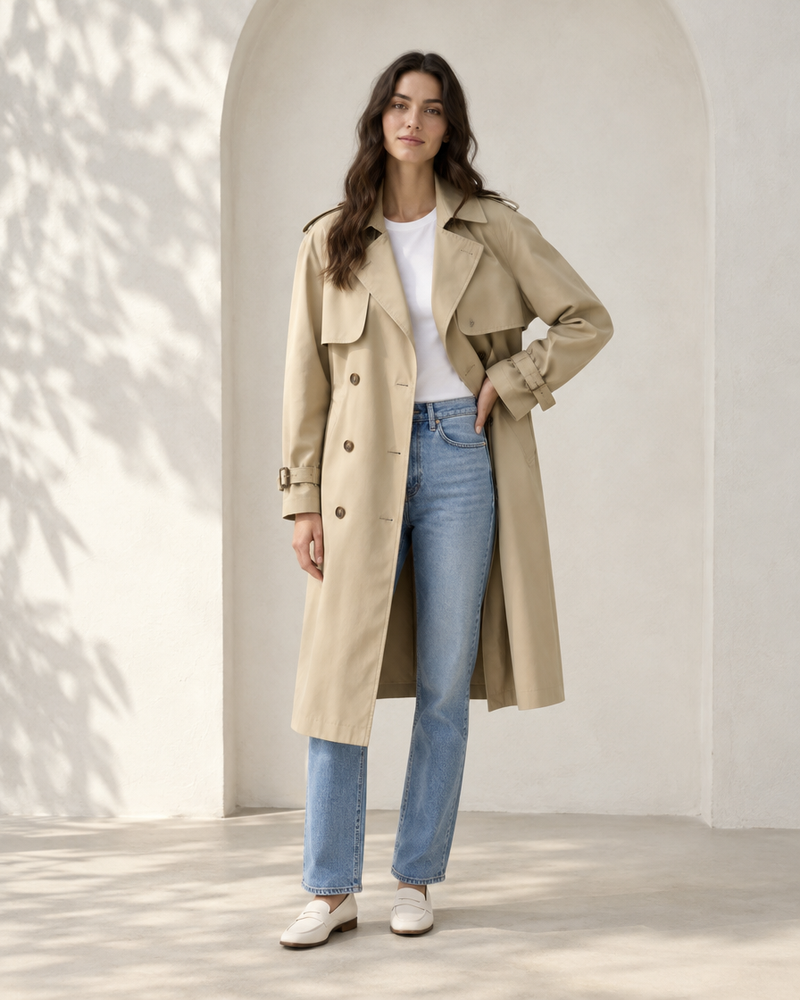 Sand Classic Trench Coat