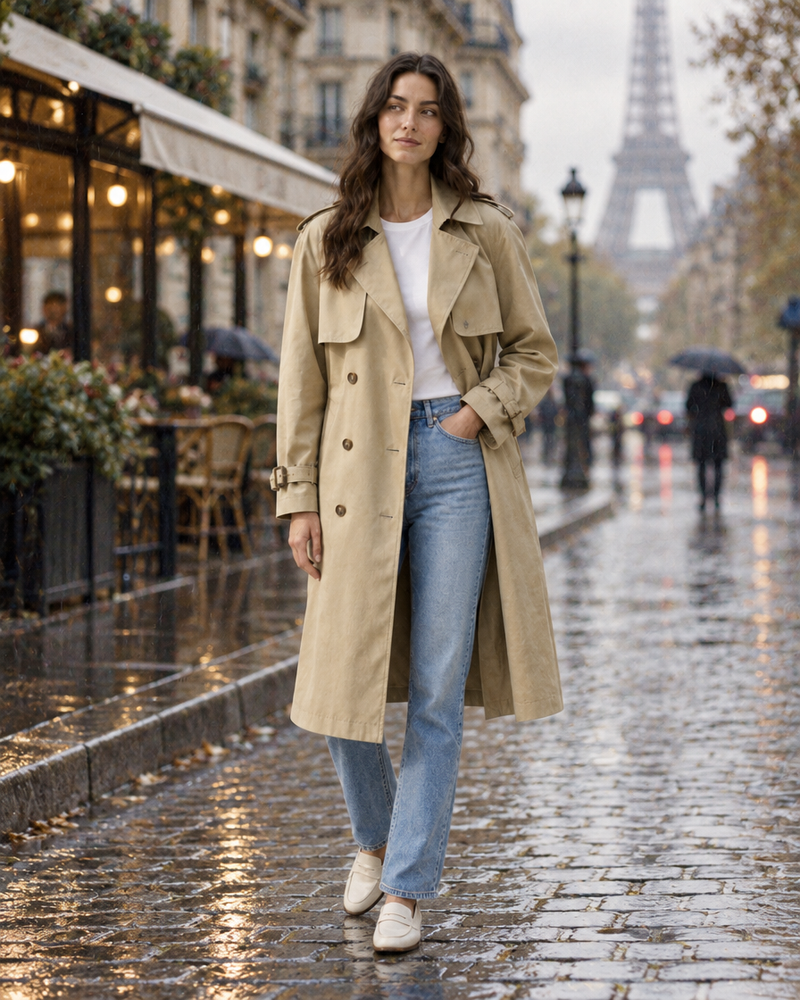 Sand Classic Trench Coat