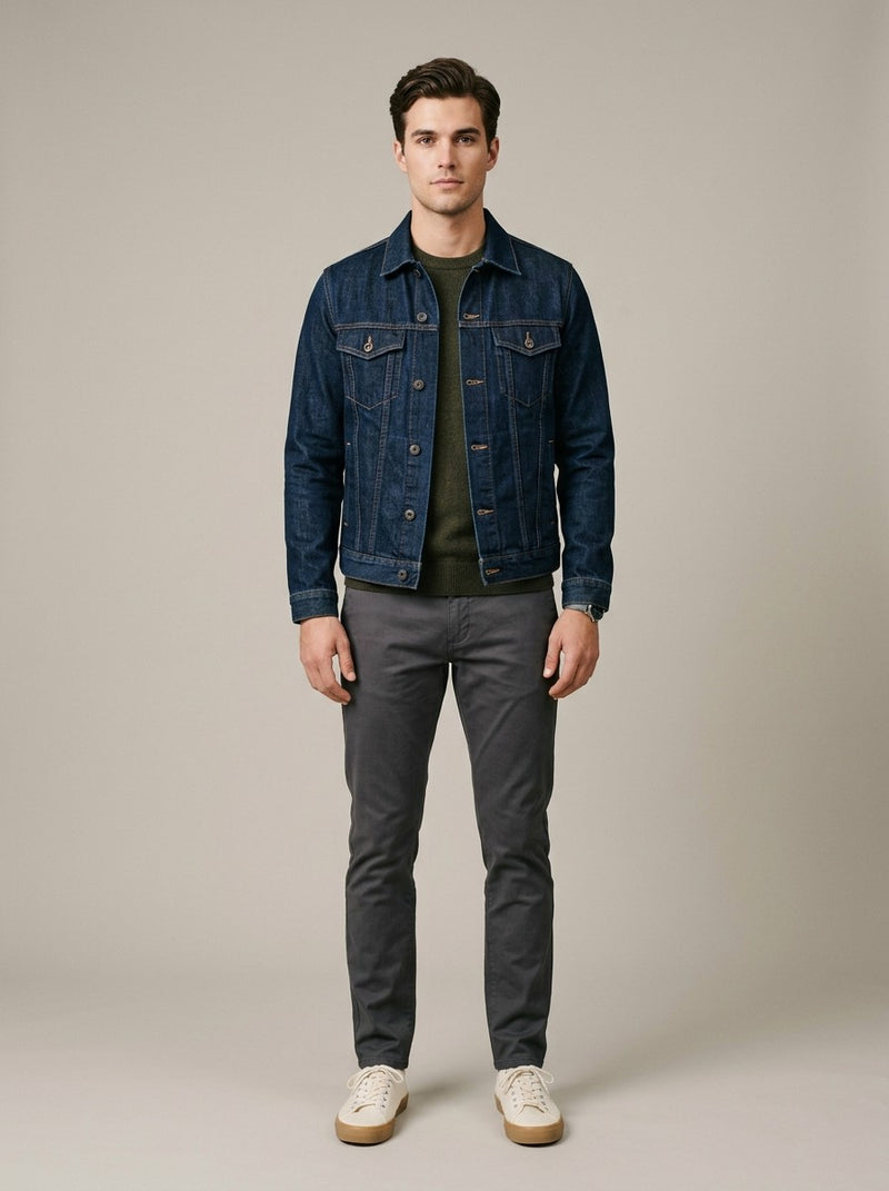 Indigo Denim Trucker Jacket