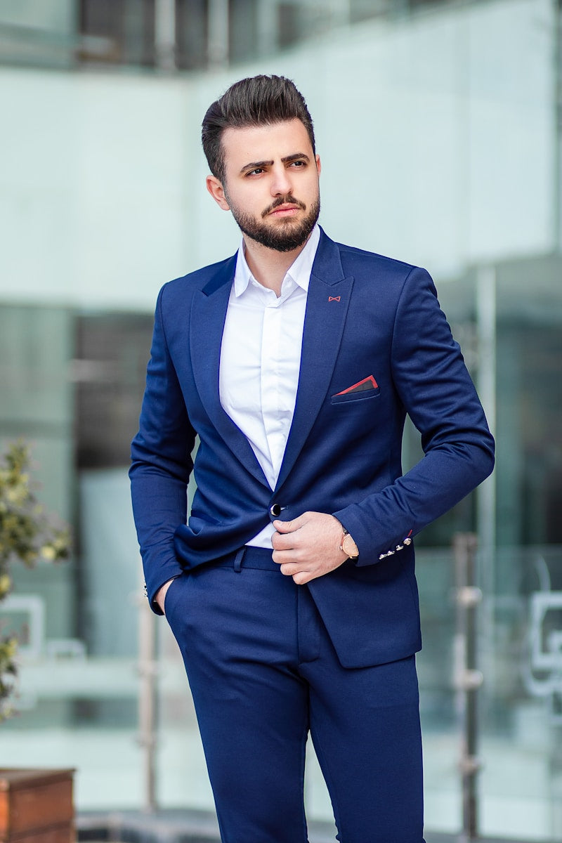 Slim Fit Charcoal Suit