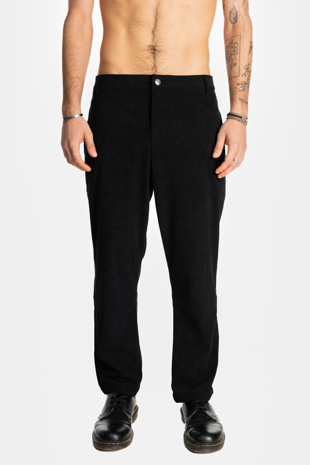 Our.Mantra Black Corduroy Pants