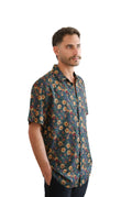 Our.Mantra Black Flowers Printed Shirt