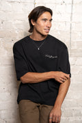 Our.Mantra Black Oversized T Shirt
