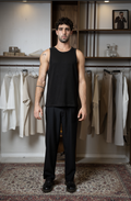 Our.Mantra Black Rib Tank