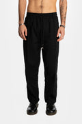 Our.Mantra Black Straight Leg Light Pintuck Pants
