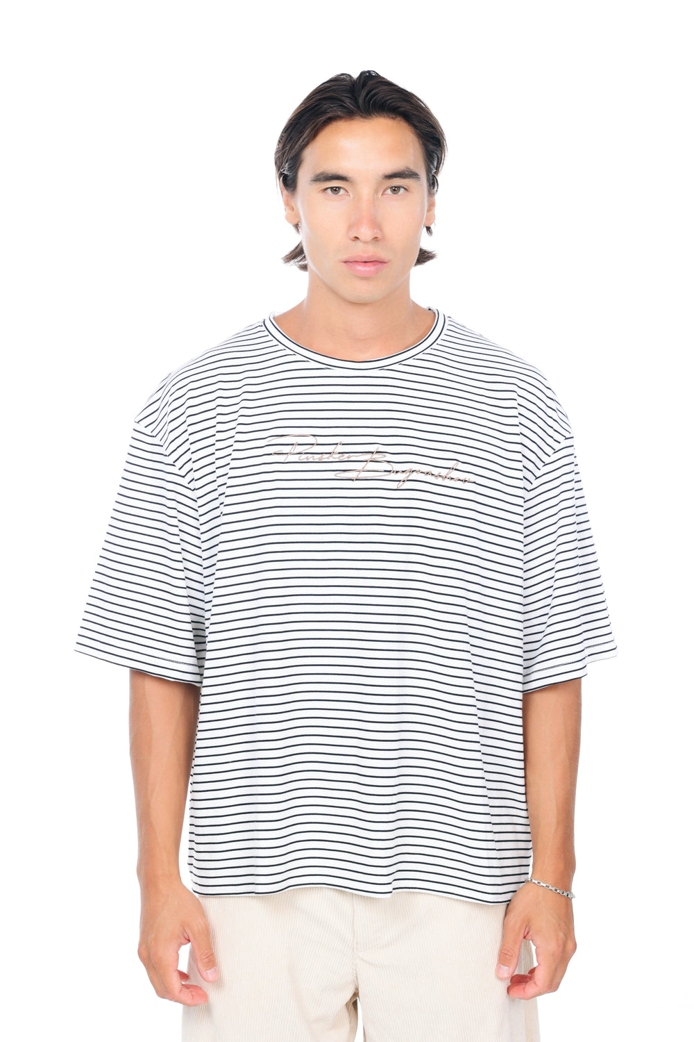Our.Mantra Black Striped Avira T