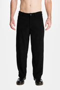 Our.Mantra Black Wide Leg Corduroy Pants