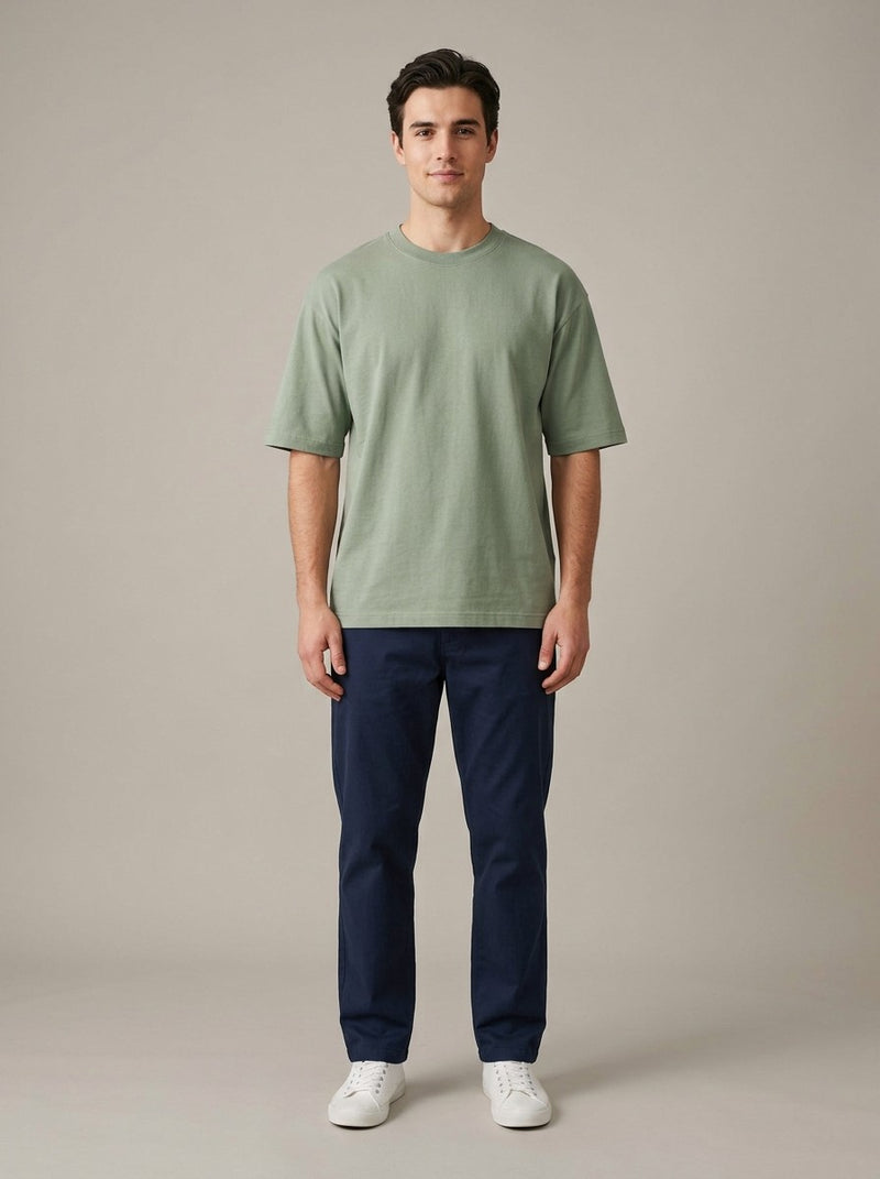 Sage Green Boxy Tee