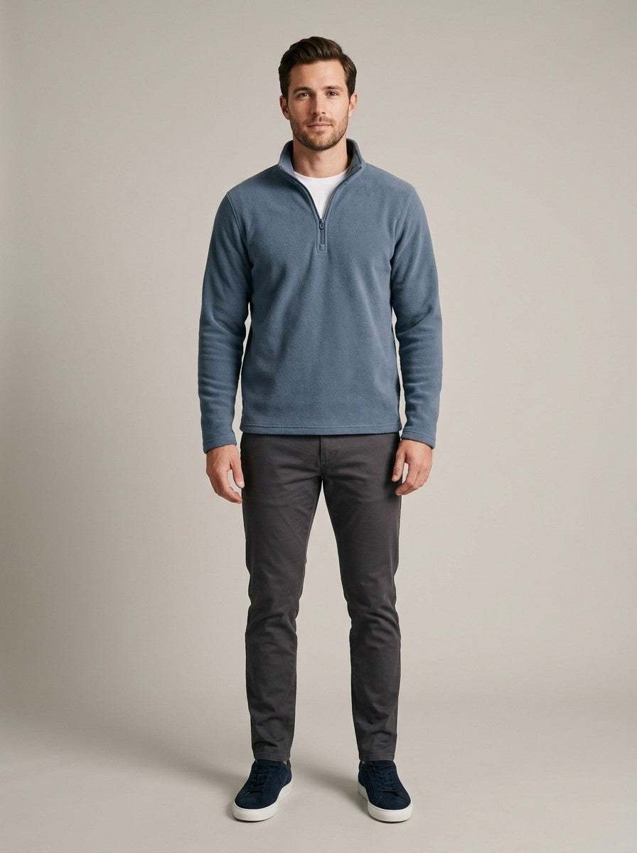 Slate Quarter-Zip Fleece